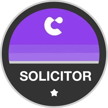 Success badge, Solicitor