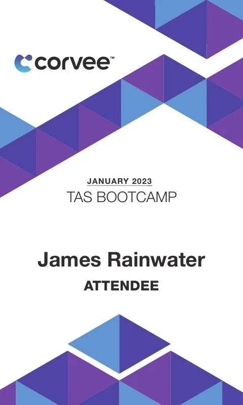 Attendee name badge
