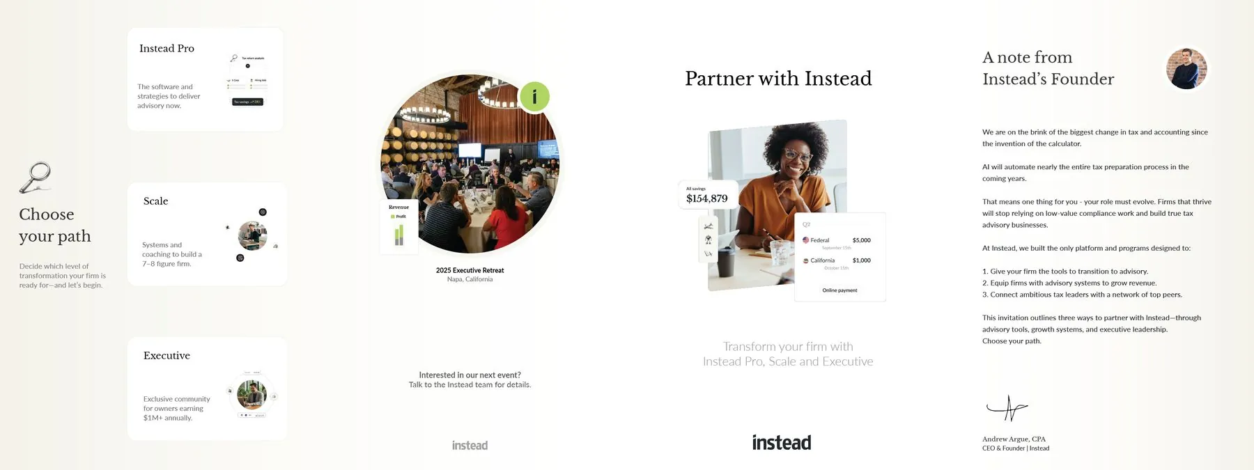 Executive brochure