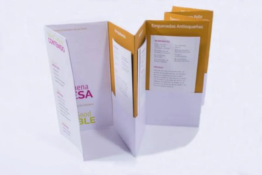 Bilingual recipe brochure