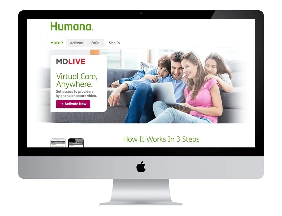 Humana landing page