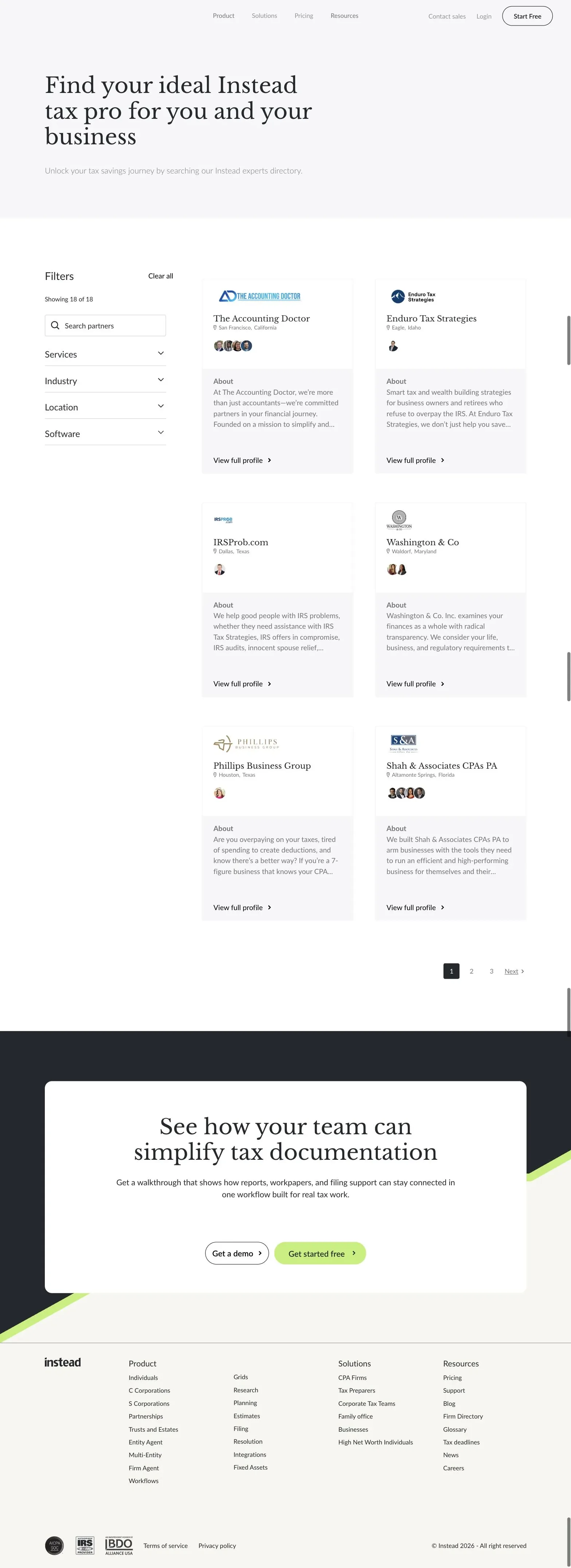 Firm directory