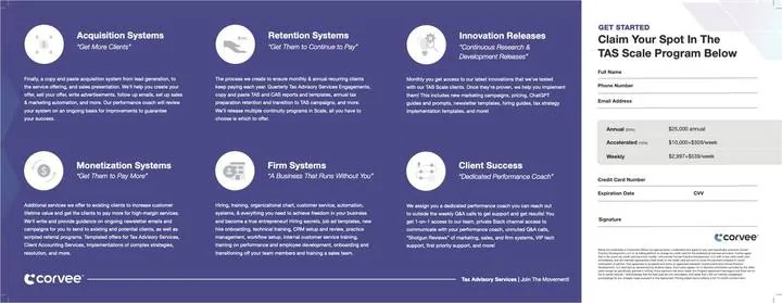 TAS Scale program brochure, inside