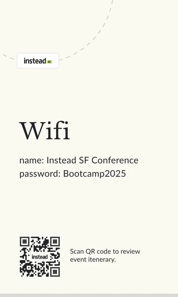 Attendee badge
